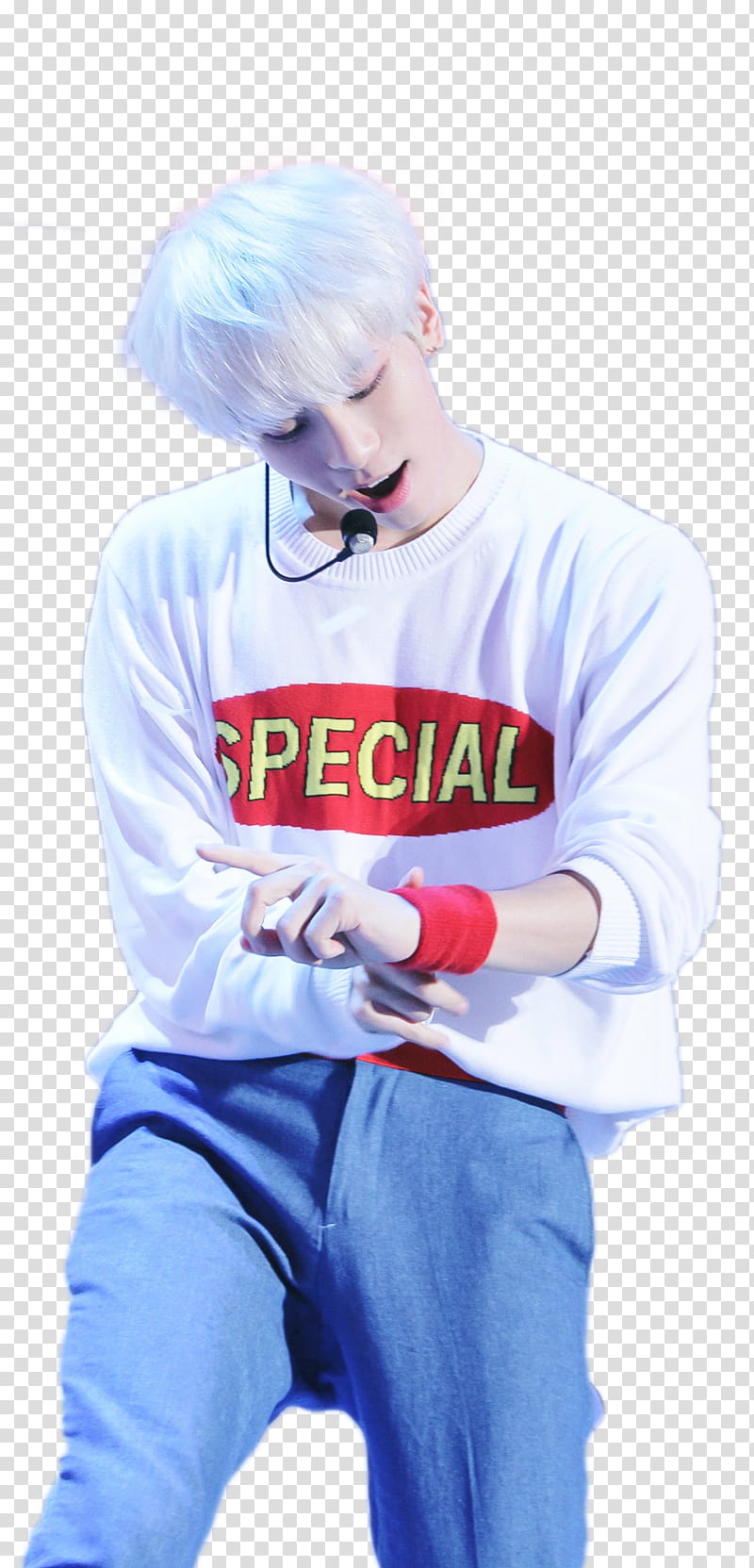 SHINee Jonghyun, men's white sweater transparent background PNG clipart