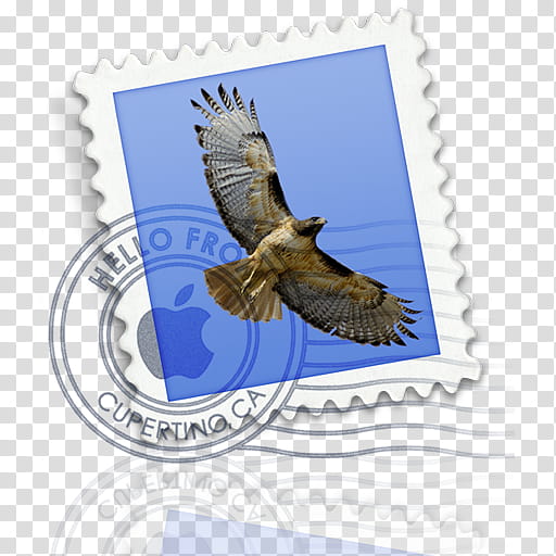 MAC OS X LEOPARD DOCK, brown and black hawk in mid air transparent background PNG clipart