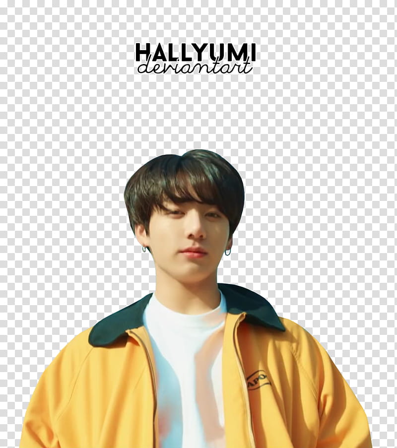 BTS Euphoria, standing man wearing yellow jacket transparent background PNG clipart