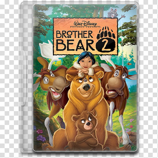 Movie Icon Mega , Brother Bear , Walt Disney Brother Bear  DVD case illustration transparent background PNG clipart