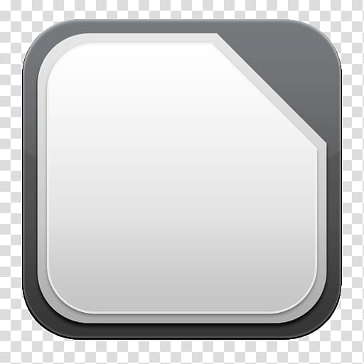 OS X dock icons, LibreOffice, white and gray computer application illustration transparent background PNG clipart