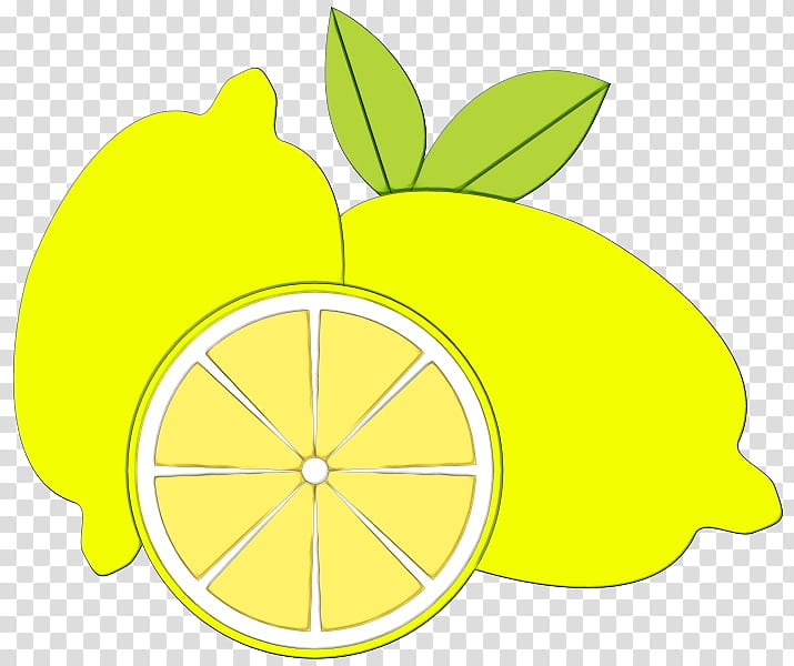 citrus lemon yellow fruit leaf, Watercolor, Paint, Wet Ink, Green, Grapefruit, Plant, Lime transparent background PNG clipart