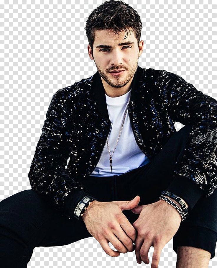 Cody Christian, man wearing black jacket transparent background PNG clipart