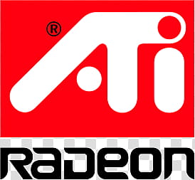 Original Logo ATI Radeon transparent background PNG clipart