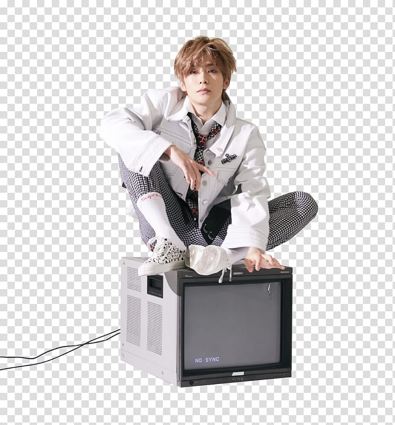 Render Jaehyun NCT, man sitting on TV transparent background PNG clipart