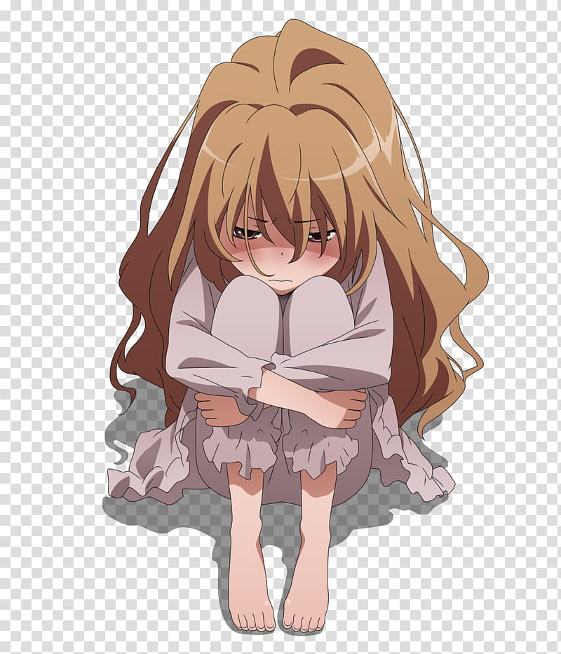 Aisaka Taiga, brown haired female anime character illustration transparent background PNG clipart