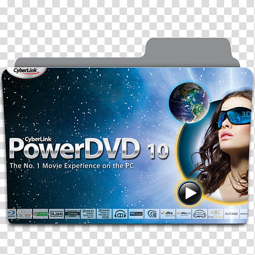 Programm , CyberLink Power DVD  card illustration transparent background PNG clipart