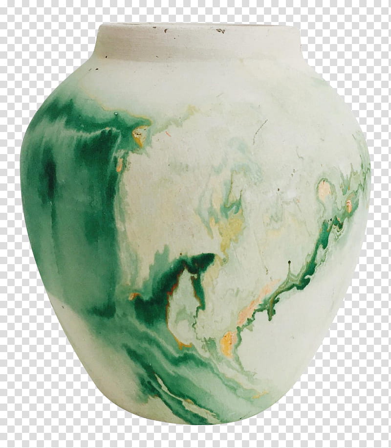 Background Green, Nemadji, Vase, Pottery, Ceramic, Clay, Flowerpot, Orange transparent background PNG clipart