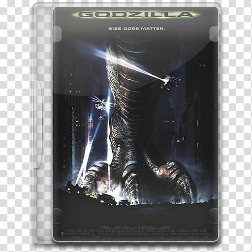 Movie Icon , Godzilla, Godzilla DVD case transparent background PNG clipart