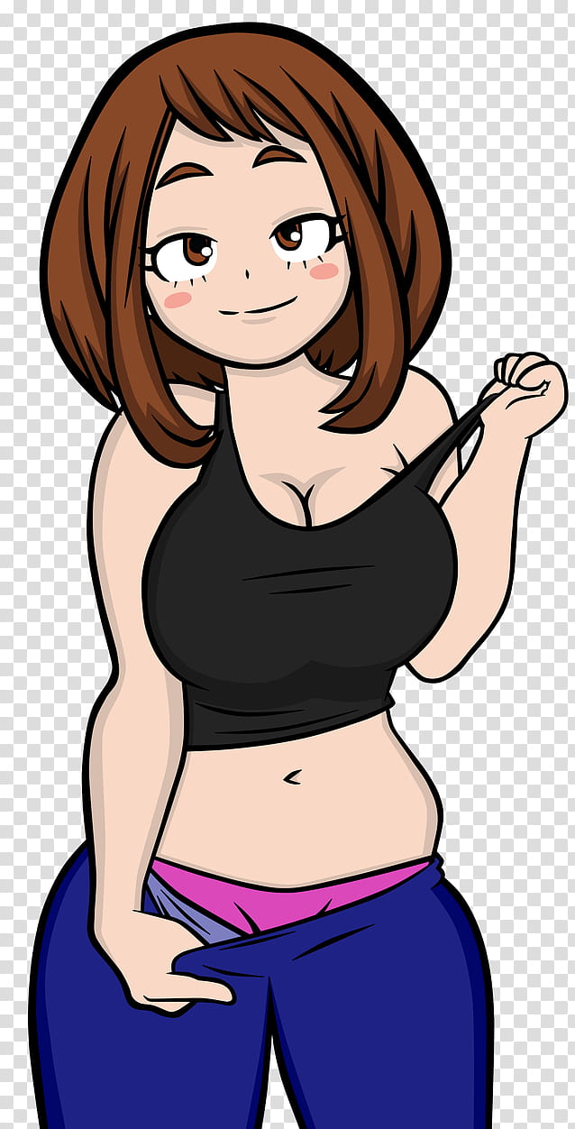 A Sexy Ochaco Uraraka Transparent Background Png Clipart Hiclipart