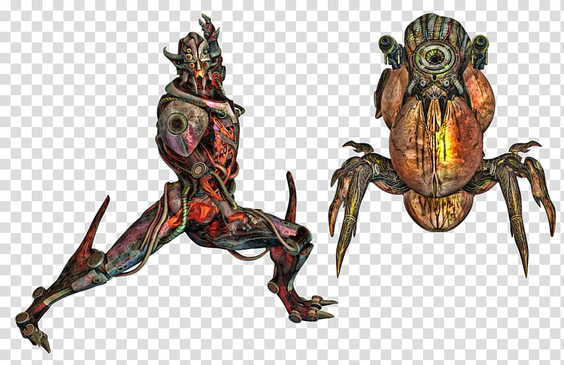 Aliens , two monster characters art transparent background PNG clipart