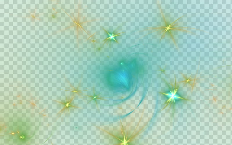 Fractal  Christmas , green and blue abstract painting transparent background PNG clipart