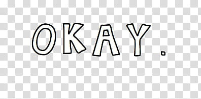 okay. text transparent background PNG clipart