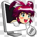 MagiPoka Desktop icon set , UMAinCOMPUTER transparent background PNG clipart