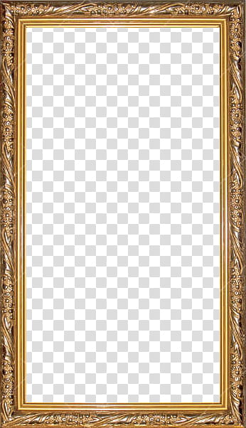 rectangular brown frame transparent background PNG clipart