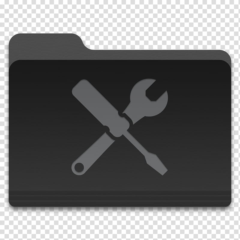 Dark Folder for Mac, Utilities icon transparent background PNG clipart