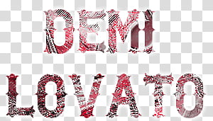 Textos de Demi Lovato transparent background PNG clipart thumbnail