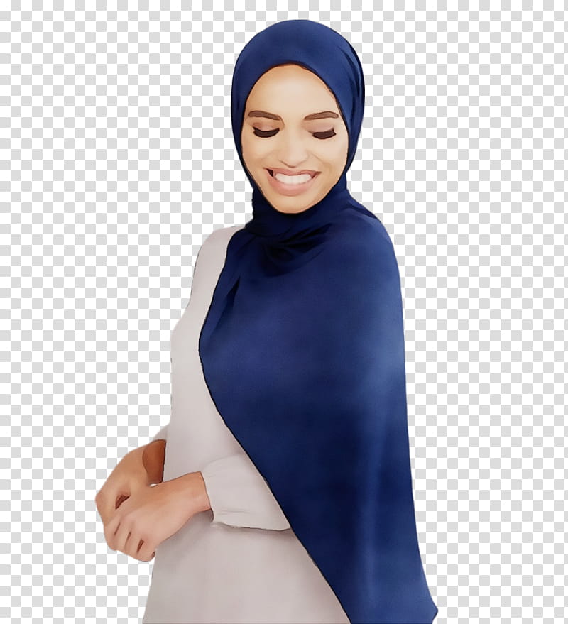 Islamic Religious, Hijab, Blue, Abaya, Headgear, Modest Fashion, Thawb, Clothing transparent background PNG clipart