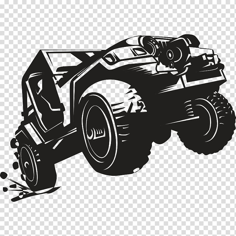 Monster, Jeep, Jeep Wrangler, Car, Decal, Jeep CJ, Sticker, Wall Decal transparent background PNG clipart