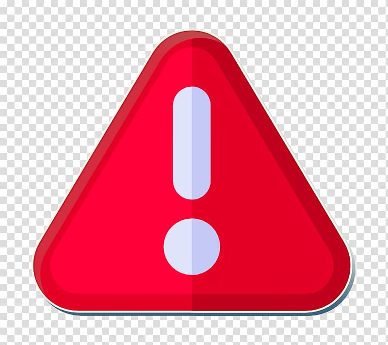 Internet security icon Alert icon Warning icon, Red, Triangle, Sign transparent background PNG clipart
