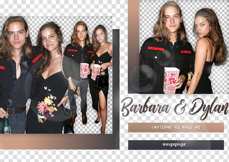 Barbara Palvin and Dylan Sprouse transparent background PNG clipart