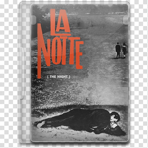 Movie Icon Mega , La notte, La Notte The Night DVD case transparent background PNG clipart