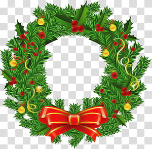 Christmas decoration, Wreath, Oregon Pine, Colorado Spruce, Holly, Plant, Fir, Interior Design transparent background PNG clipart thumbnail