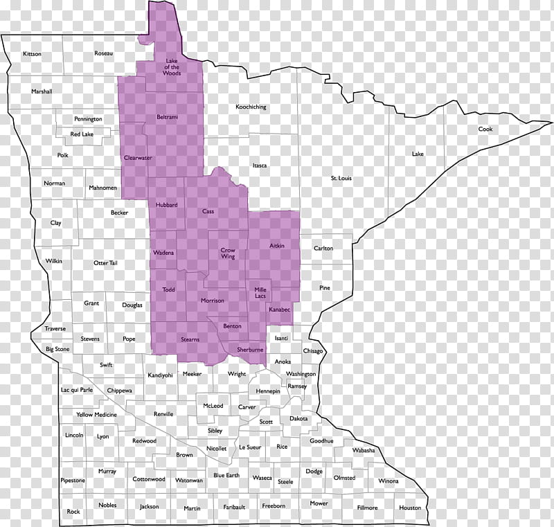 Map, Central Minnesota, Aitkin, Us County, Beltrami County Minnesota, General Federation Of Womens Clubs, Treasurer, 4h transparent background PNG clipart