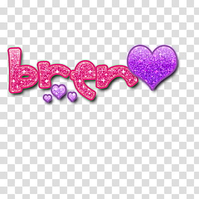 Firma Glitter Rosaa Y Lilaa, Bren text transparent background PNG clipart