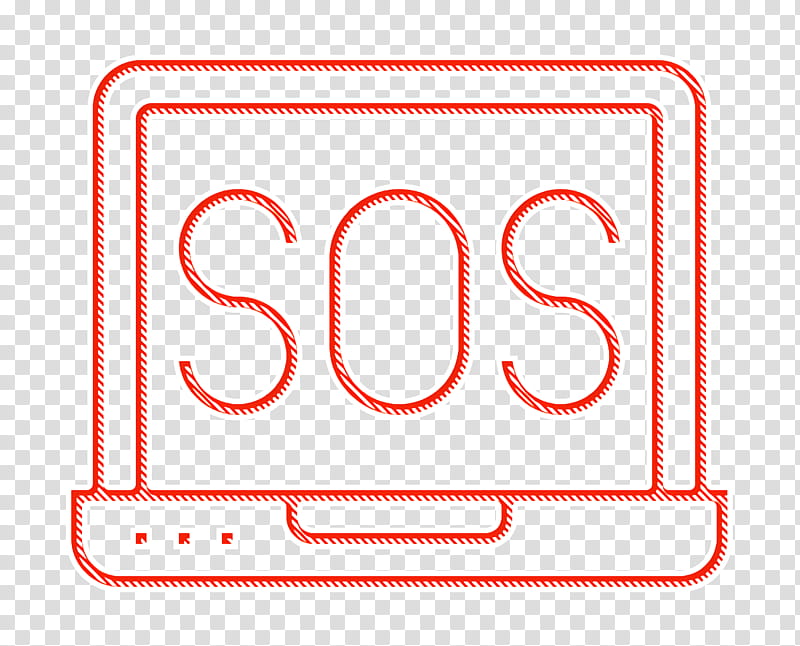 distress icon laptop icon online icon, Signal Icon, Sos Icon, Text, Rectangle transparent background PNG clipart