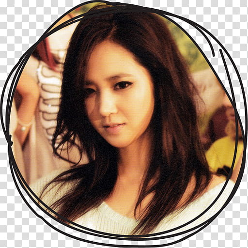 Yuri IGAB Circle Lines Folder Icon , Yuri , black-haired girl in white top transparent background PNG clipart