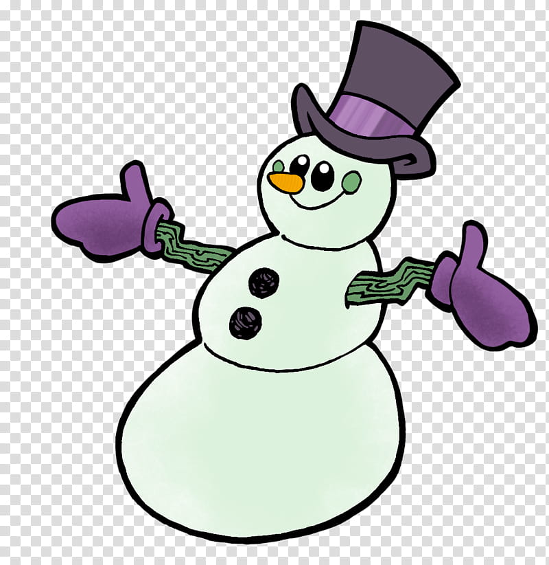 Snowman, Purple, Beak transparent background PNG clipart
