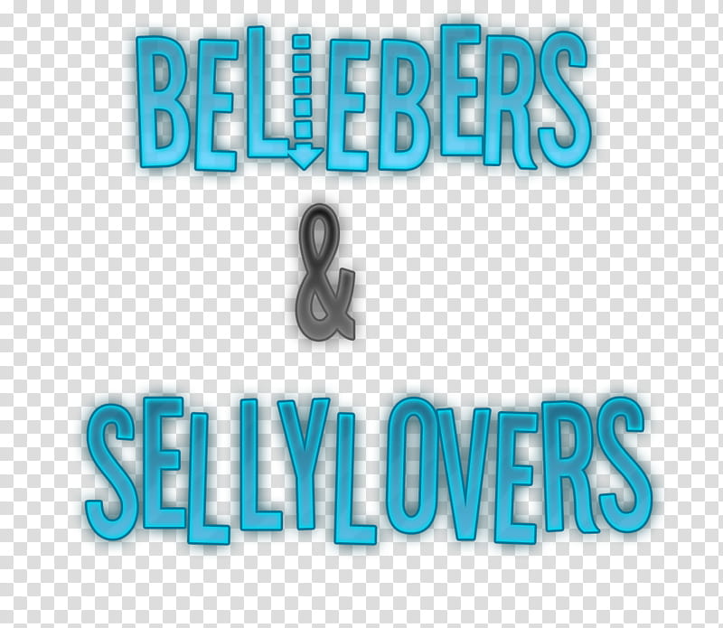 Beliebers Y Sellylovers Texto transparent background PNG clipart