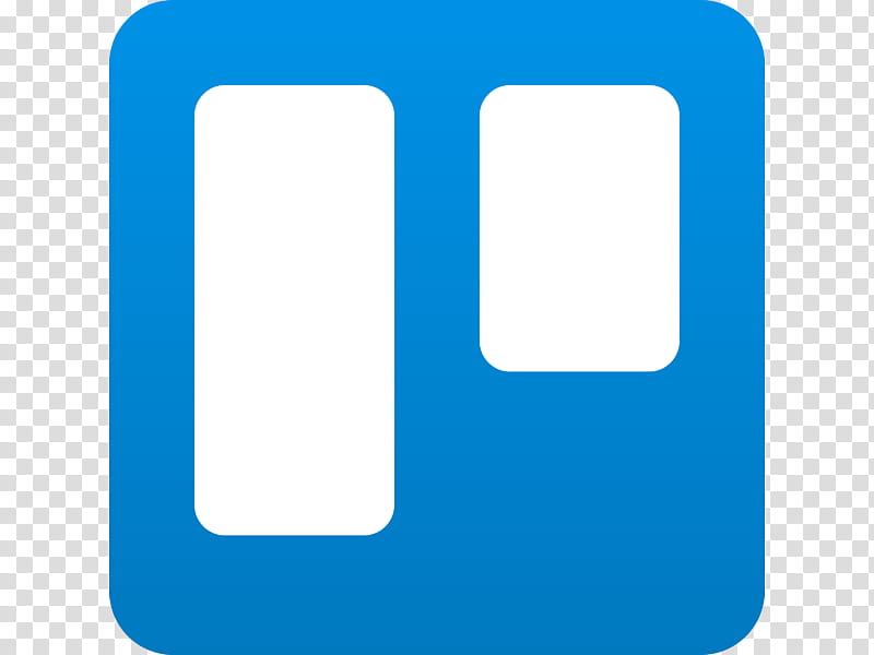 Trello Logo, cdr, Computer Software, Blue, Text, Line, Area, Rectangle transparent background PNG clipart