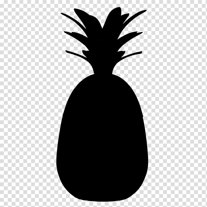 Tree Silhouette, Plants, Pineapple, Black, Ananas, Fruit, Leaf, Blackandwhite transparent background PNG clipart