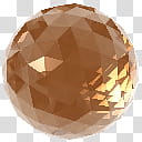 Crystalisman QT Dock Icon Set, ct_BrownQuartz_x, round brown ball artwork transparent background PNG clipart