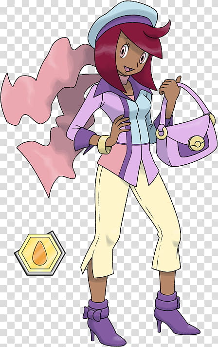 Gym Leader Bibi, female anime character transparent background PNG clipart