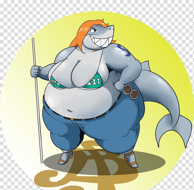 A Taste for Belly, shark girl character transparent background PNG clipart
