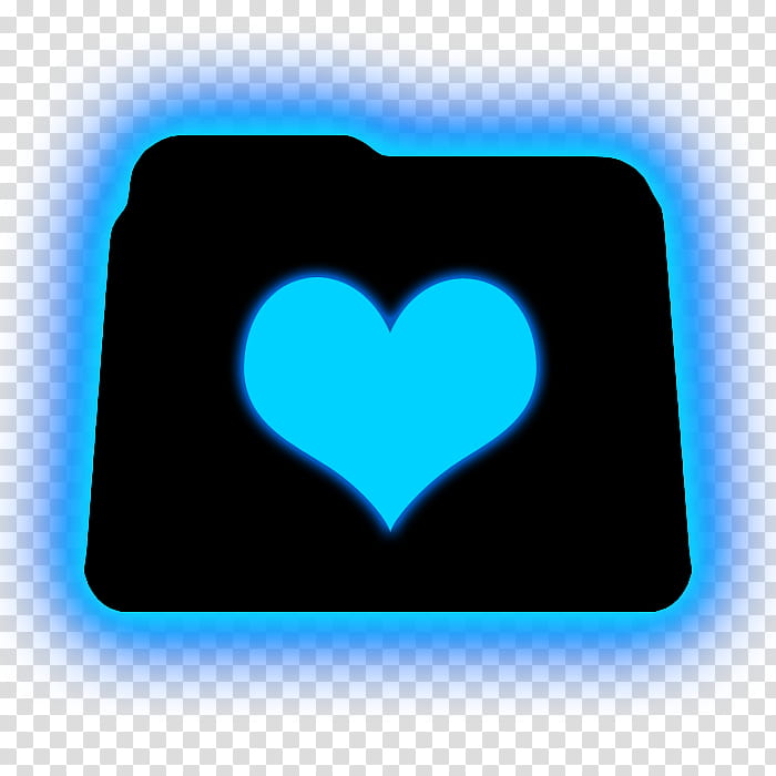 Illuminate , blue and black heart folder icon transparent background PNG clipart