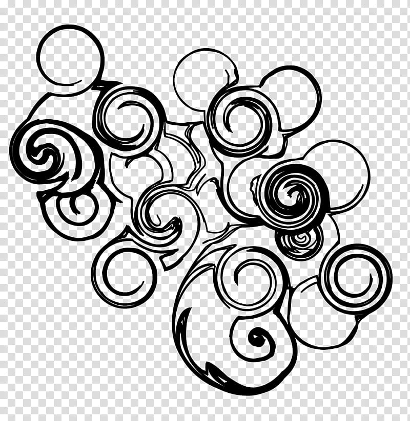 Swirly, black illustration transparent background PNG clipart