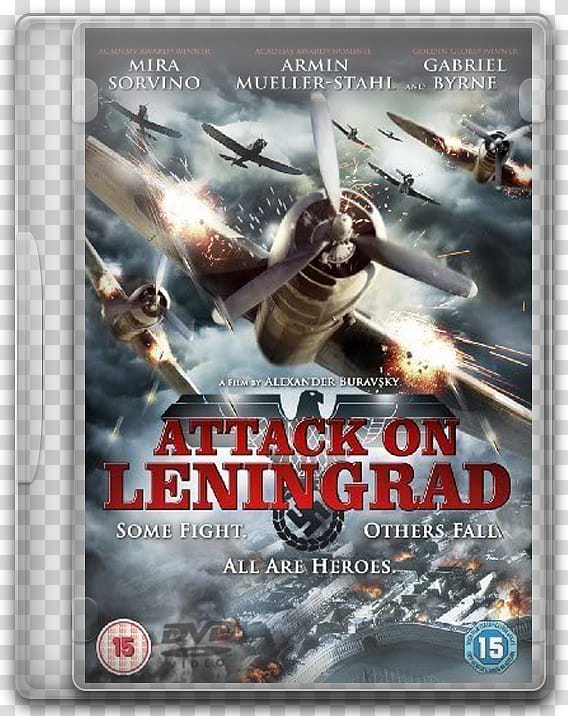 DVD movies icon, attack on leningrad, Attack on Leningrad DVD case transparent background PNG clipart