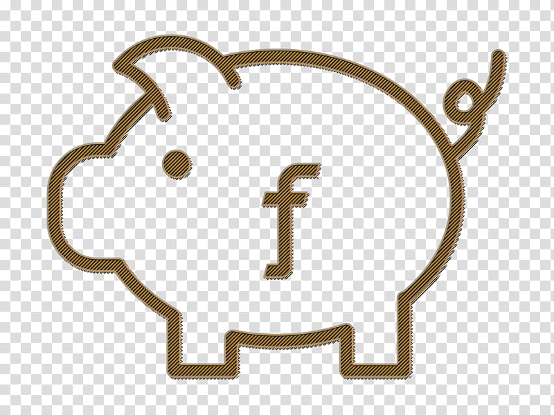 bank icon currency icon dutch icon, Finance Icon, Guilder Icon, Piggy Icon, Saving Icon, Line, Sticker, Symbol transparent background PNG clipart