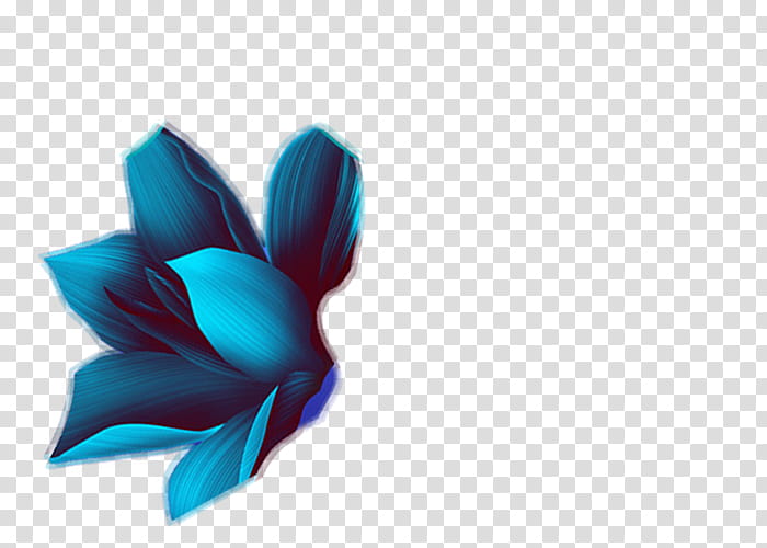 blue flower art transparent background PNG clipart