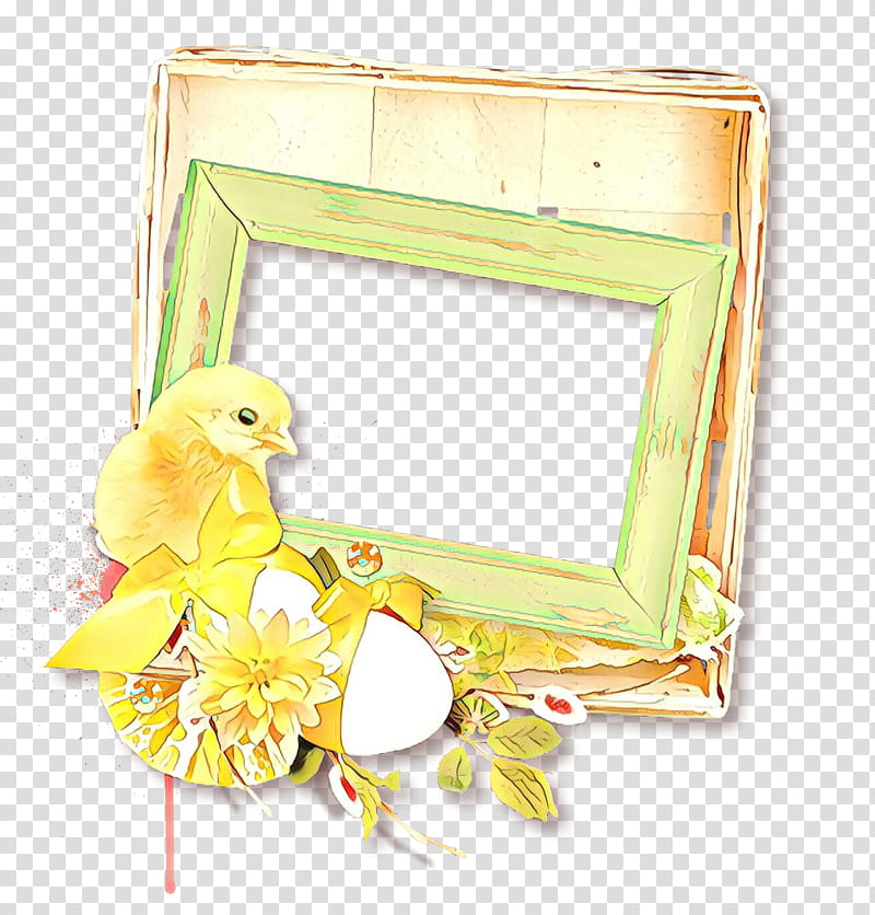 frame, Cartoon, Yellow, Frame, Bird, Rectangle transparent background PNG clipart