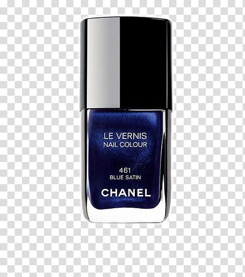 Chanel Black Satin Nail Polish Varnish Stock Photo - Download