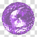 Shining Diamond Top View ICONS, Violet_x, purple gemstone transparent background PNG clipart