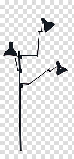 , black and white floor lamp transparent background PNG clipart