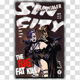Sin City iCon Collection Vista, Big Fat Kill Poster  Var_x transparent background PNG clipart