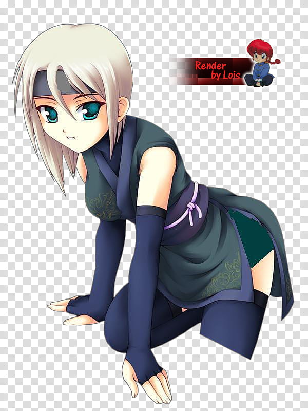 drawing of an anime ninja character transparent background PNG clipart
