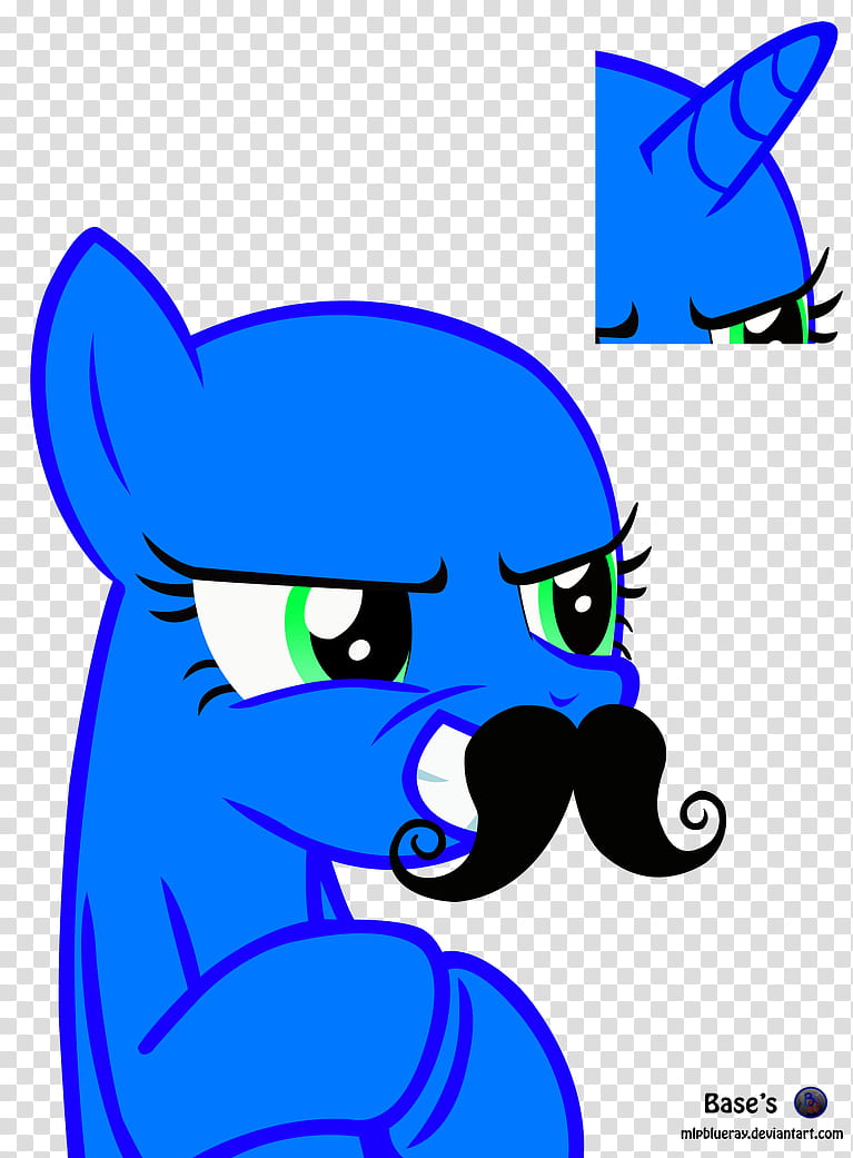 MLP Base, Mustache!! FreeUse, blue pony from My Little Pony transparent background PNG clipart